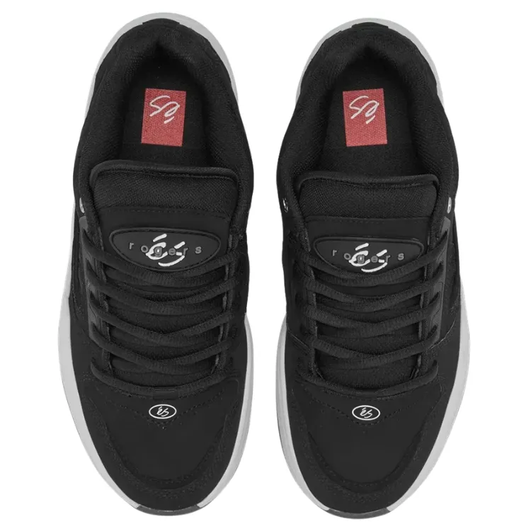 Es TJ Rogers Black White Grey Mens Skate Shoes