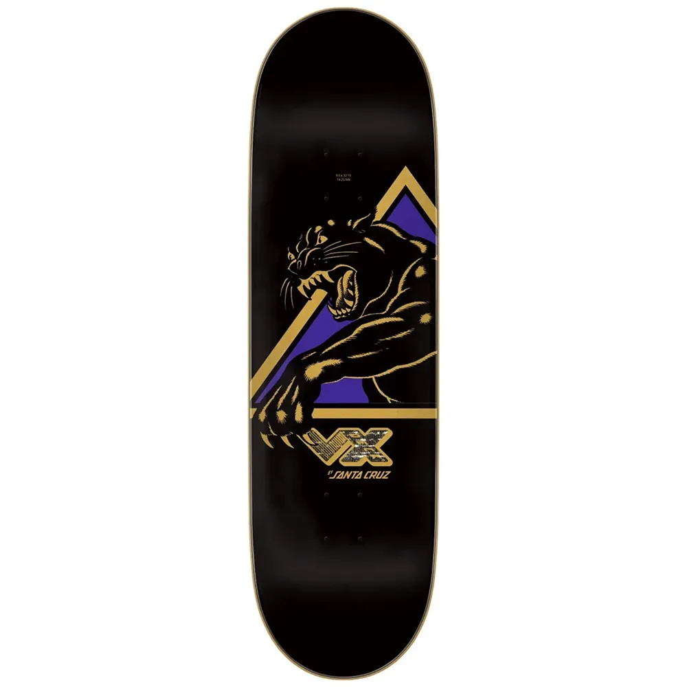 Santa Cruz Natas Shattered Panther Purple VX 9.0 Skateboard Deck