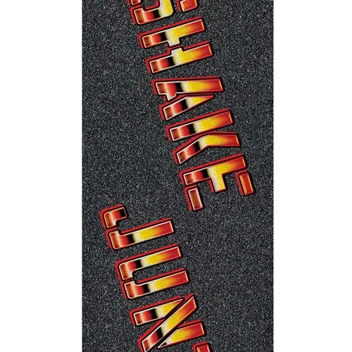 Mob X Shake Junt Big Spray Logo Red Chrome Perforated 9 x 33 Skateboard Grip Tape Sheet