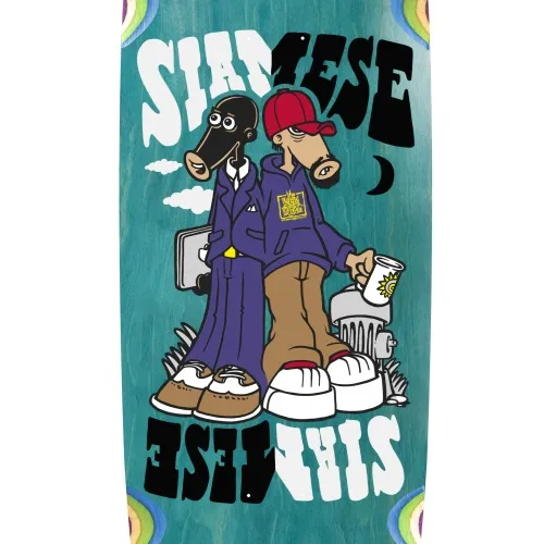 New Deal New Siamese Blue 9.63 Skateboard Deck