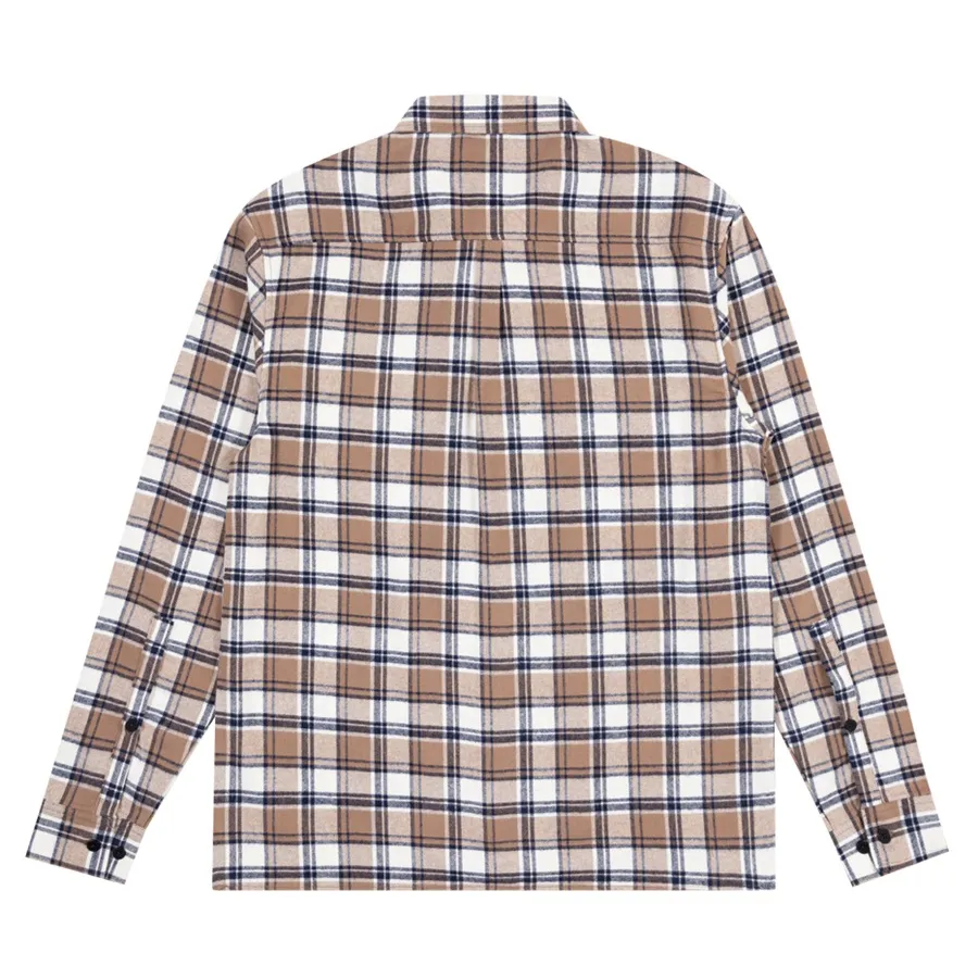 Independent BTG Cress Original Fit Ginger Plaid Long Sleeve Flannel