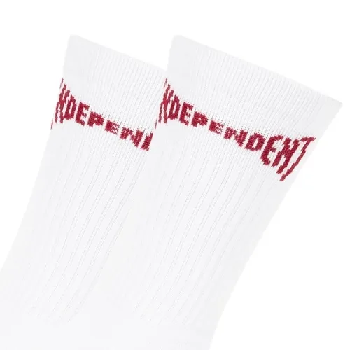 Independent Span White 3 Pairs Socks