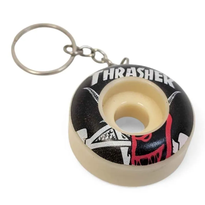 Spitfire X Thrasher Wheel Keychain