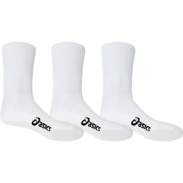 Asics Pace Crew Brilliant White 3 Pair Socks