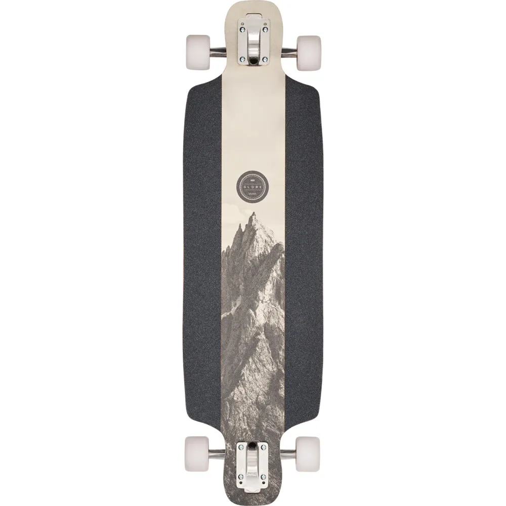 Globe Scarper Rosewood Peaks 36 Drop Through Longboard Skateboard