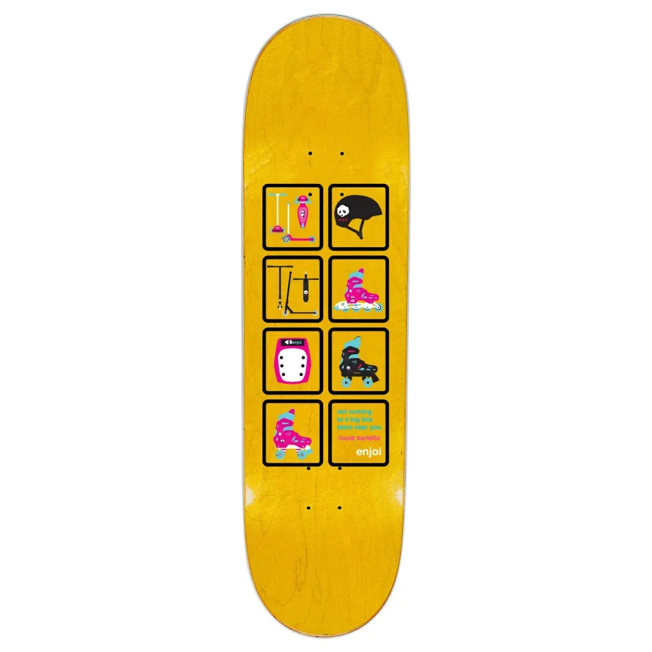 Enjoi Big Box Roller Blades R7 Pink 8.5 Skateboard Deck