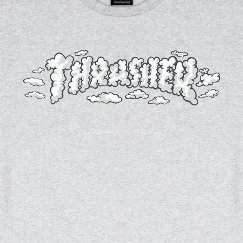 Thrasher Clouds By Spanky Ash Grey T-Shirt