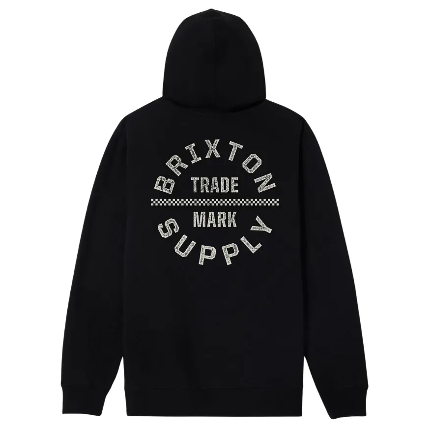 Brixton Oath V Black Off White Hoodie