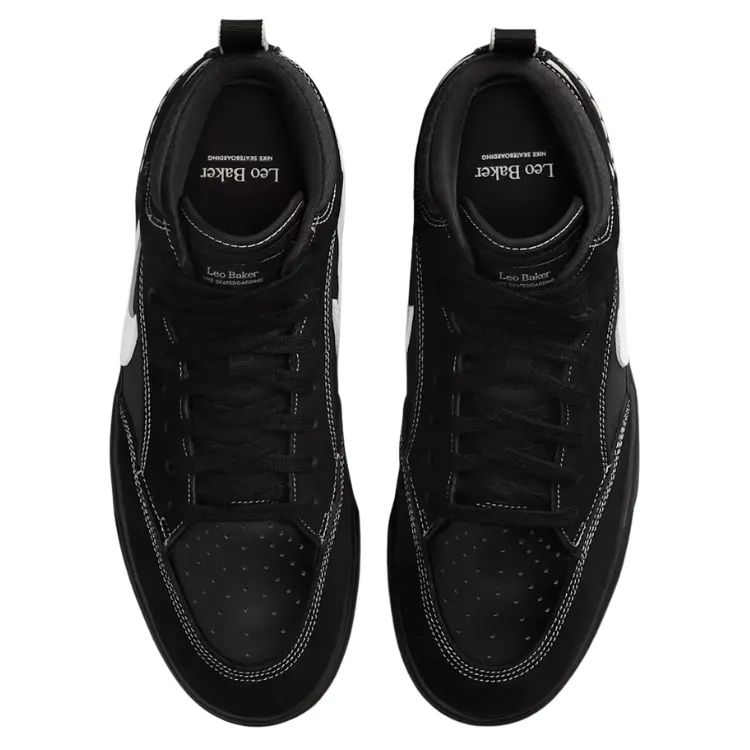 Nike SB React Leo Black Gum White Mens Skate Shoes