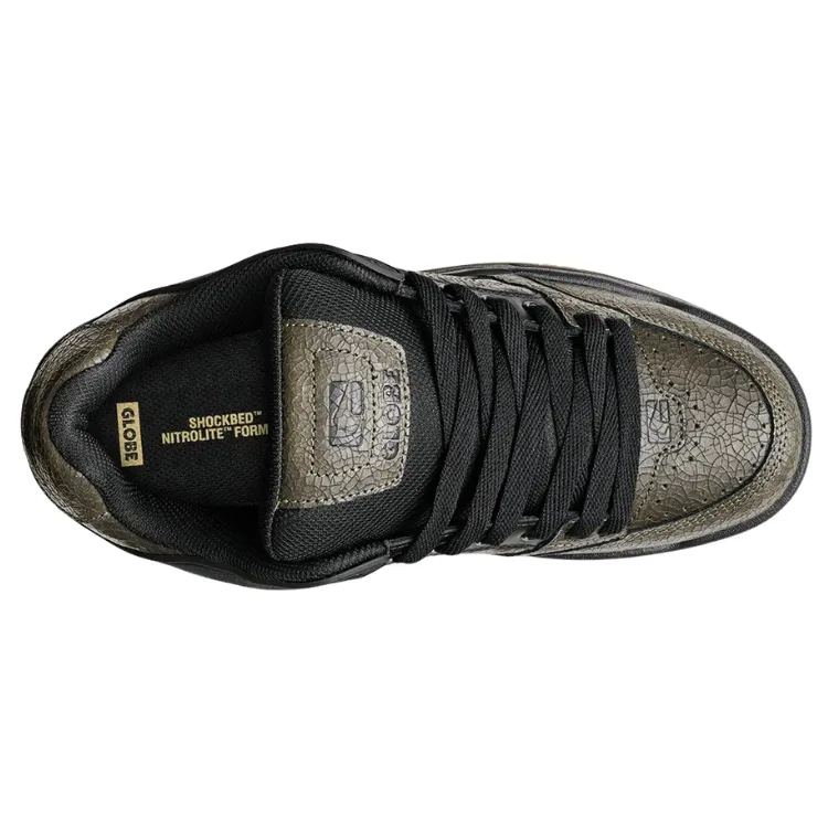 Globe Tilt Distressed Leather Mens Skate Shoes