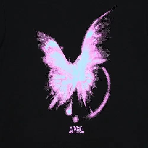 April AP Bright Vintage Black T-Shirt