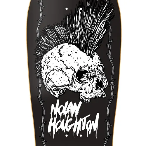 Heroin Nolan Houghton KO2 Skull 10.25 Skateboard Deck