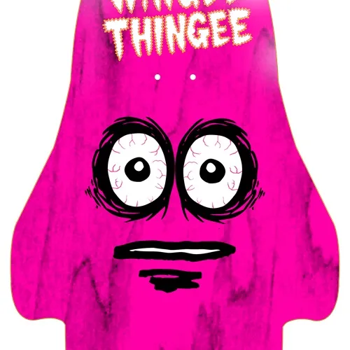 Heroin Wingy Thingee Pink 15.25 Skateboard Deck