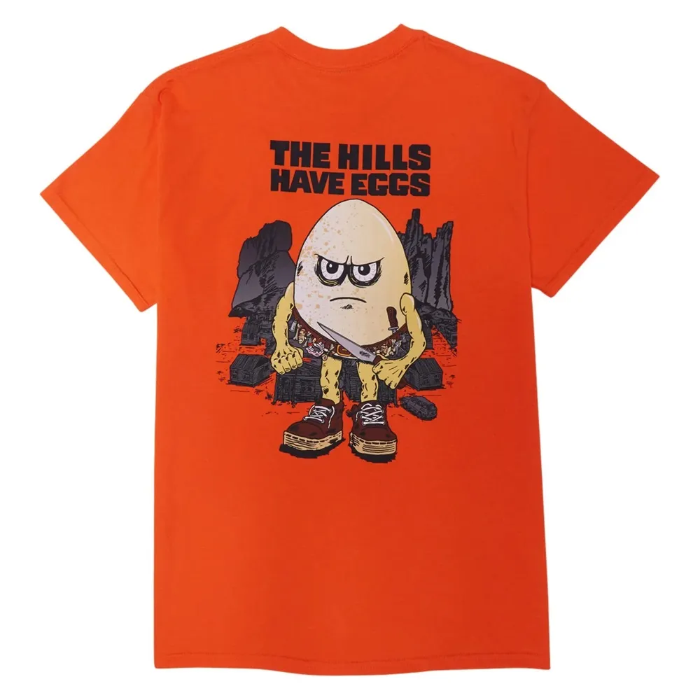 Heroin Hills Have Eggs Orange T-Shirt