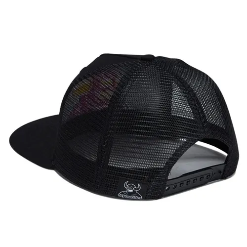 Heroin Punk Skull Black Trucker Hat