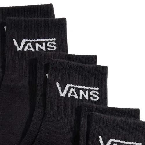 Vans Classic Half Crew Black 3 Pair Socks