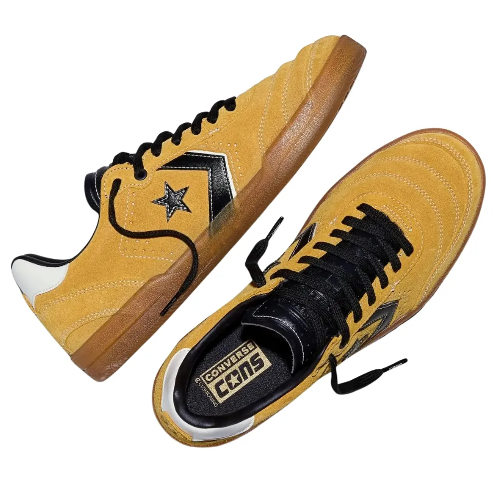 Converse Louie Lopez Pro 2 Low Yellow Black Vintage White Shoes
