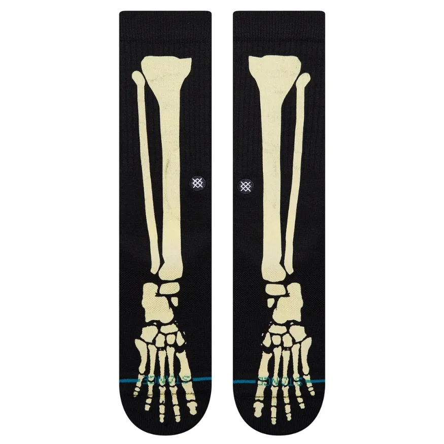 Stance Bones 3 Black Large Mens Socks
