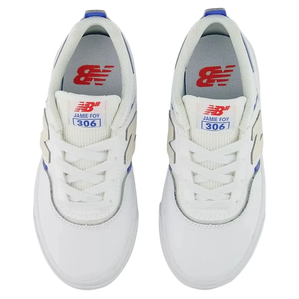 New Balance Jamie Foy NM306WSR White Blue Mens Skate Shoes