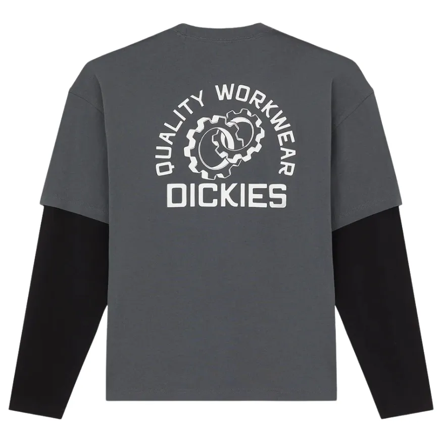 Dickies Payson 2fer Black Long Sleeve Shirt