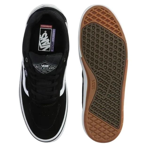 Vans Skate Kyle Walker Wafflecup Black White Shoes