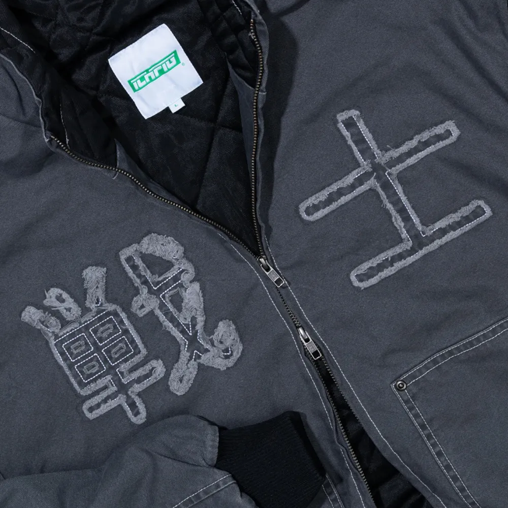 Ichpig Warrior Canvas Vintage Black Jacket