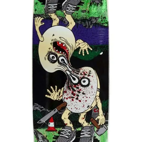 Heroin Curb Killer 9 Merged Green 10.0 Skateboard Deck