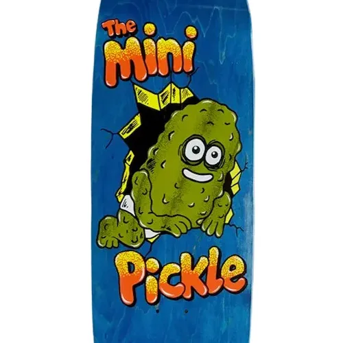 Heroin Mini Pickle Blue 9.5 Skateboard Deck