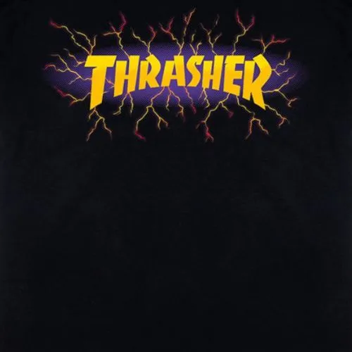 Thrasher Lightning Black T-Shirt