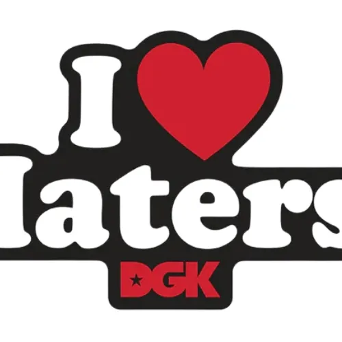 Dgk Haters Black White Skateboard Sticker