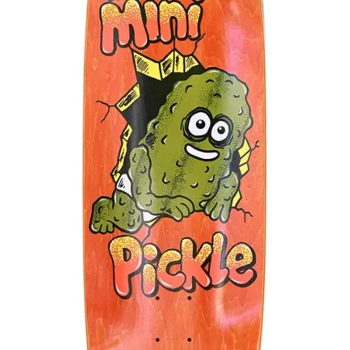 Heroin Mini Pickle Orange 9.5 Skateboard Deck