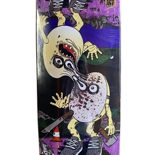 Heroin Curb Killer 9 Merged Pink 10.0 Skateboard Deck