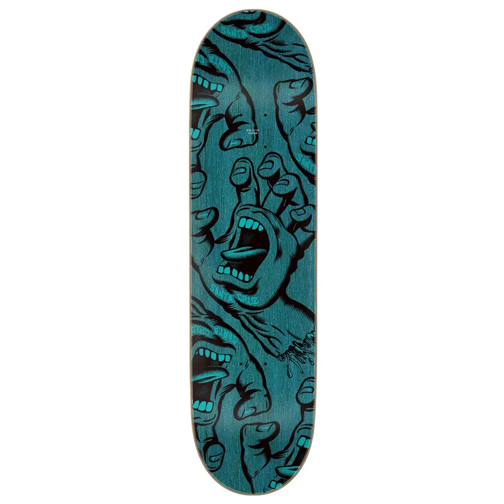 Santa Cruz Crowded Hand 8.25 Skateboard Deck