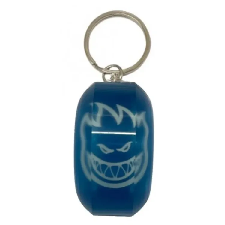 Spitfire Sapphire Blue Wheel Keychain