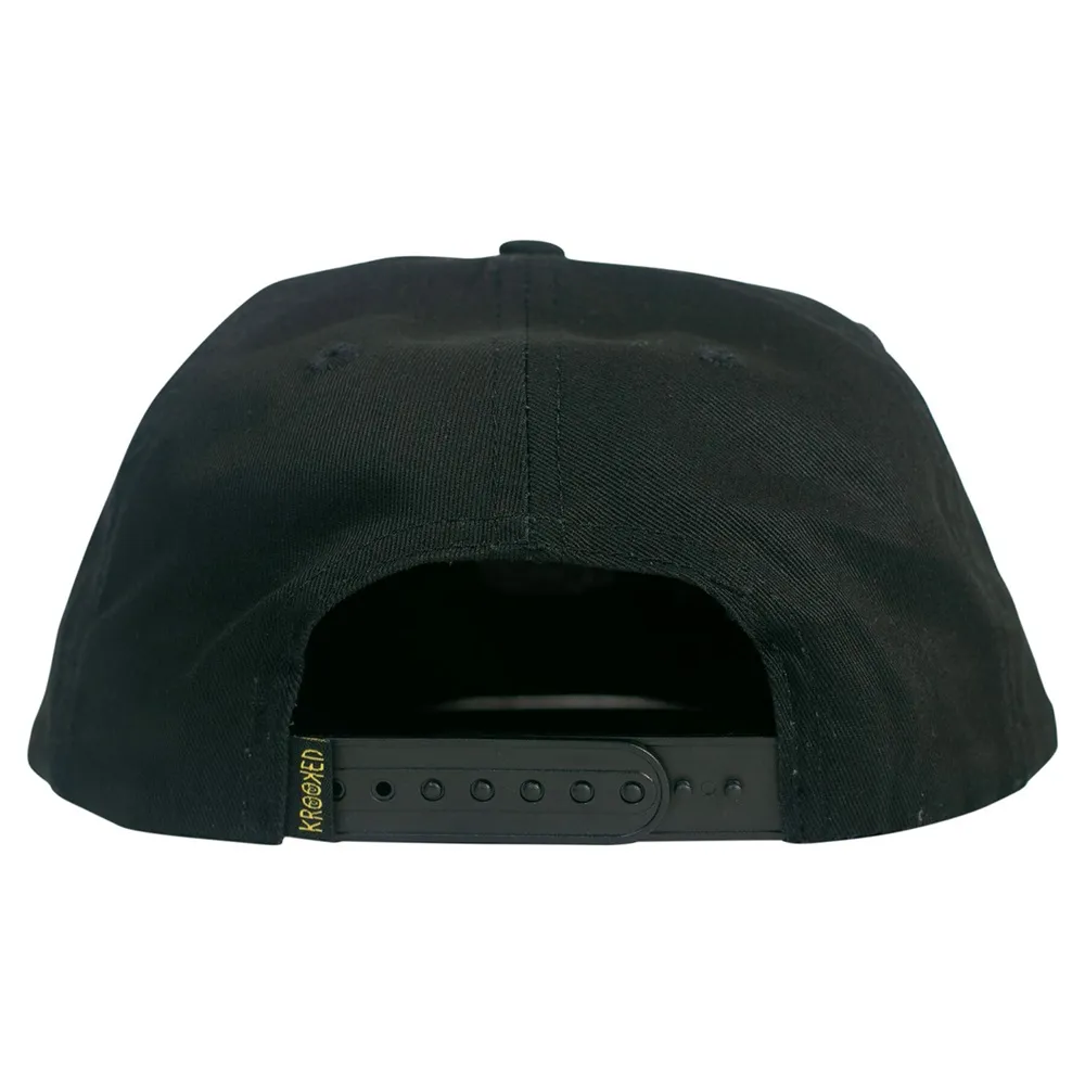 Krooked Kat Serpent Black Snapback Hat