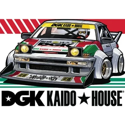 Dgk X Kaido House Raceway Skateboard Sticker