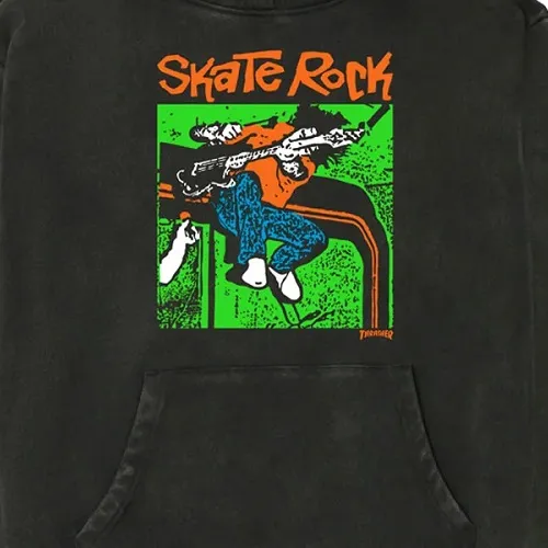 Thrasher Skate Rock Vintage Black Hoodie