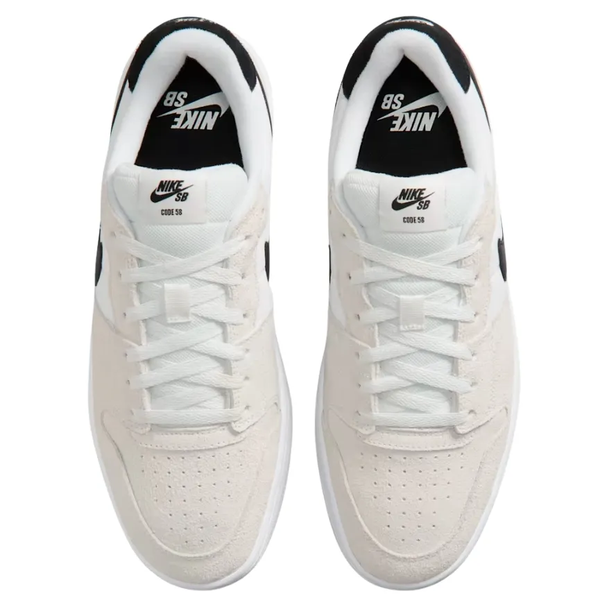 Nike SB Code 58 White Summit Black Mens Skate Shoes