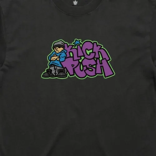 Kick Push Post Up Faded Coal T-Shirt