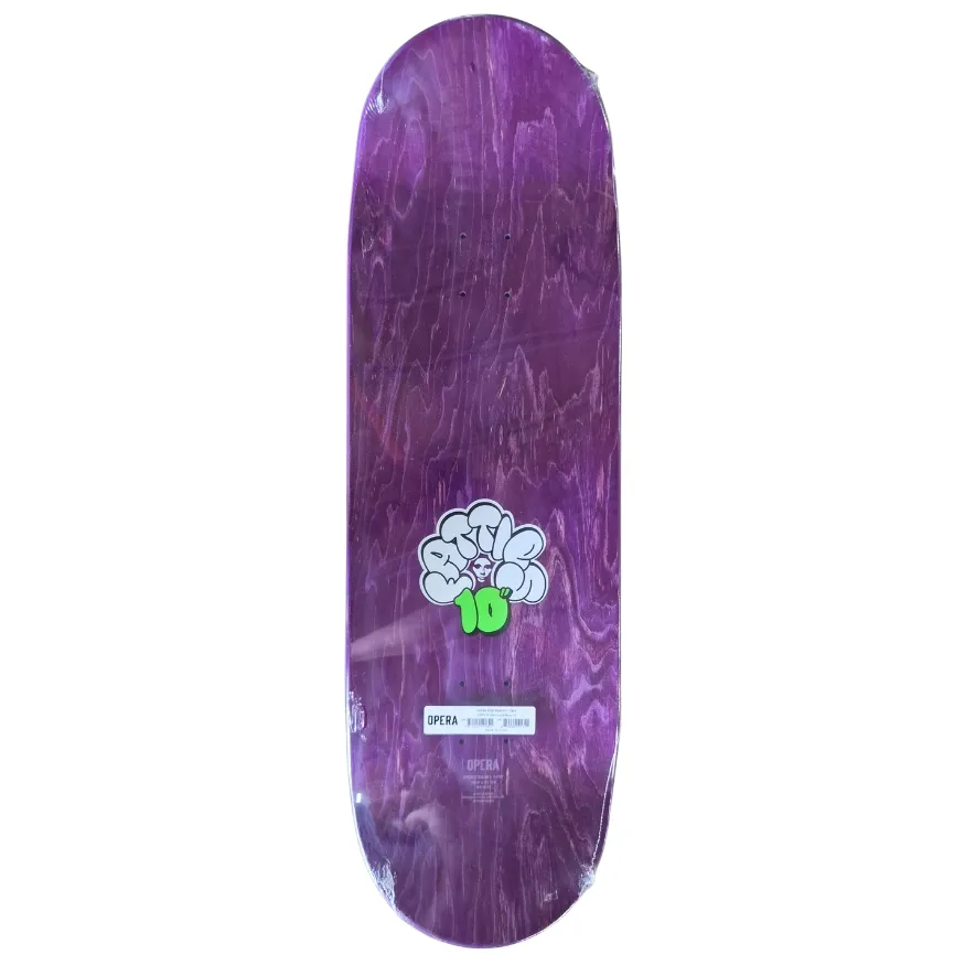 Opera Fatties RGB Mask EX7 Purple Blue 10.0 Skateboard Deck