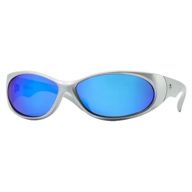 Ritual Vision Demon Speed Matte Chrome Blue Reflective Polarised Sunglasses