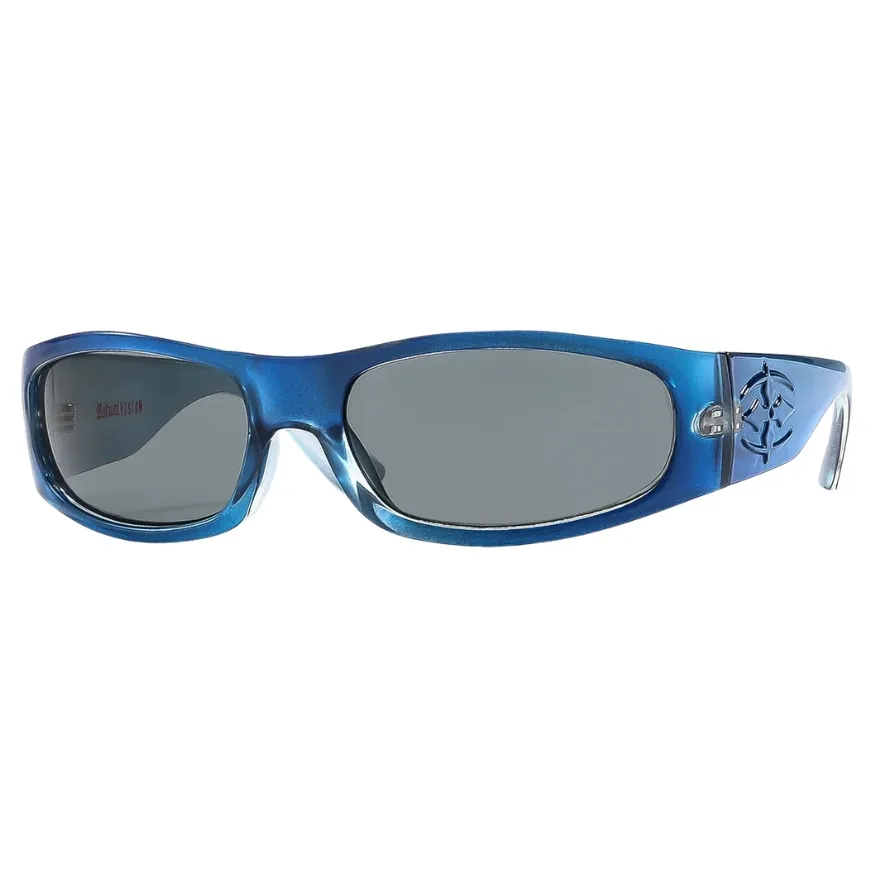 Ritual Vision Parasite Metallic Blue Chrome Black Sunglasses