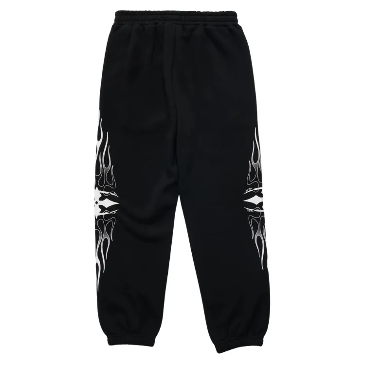 Ritual Vision Flame Fleece Black Track Pants