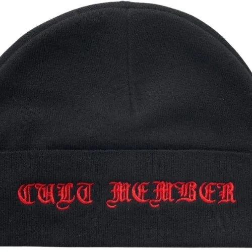 Ritual Vision Cult Member Fold Black Beanie