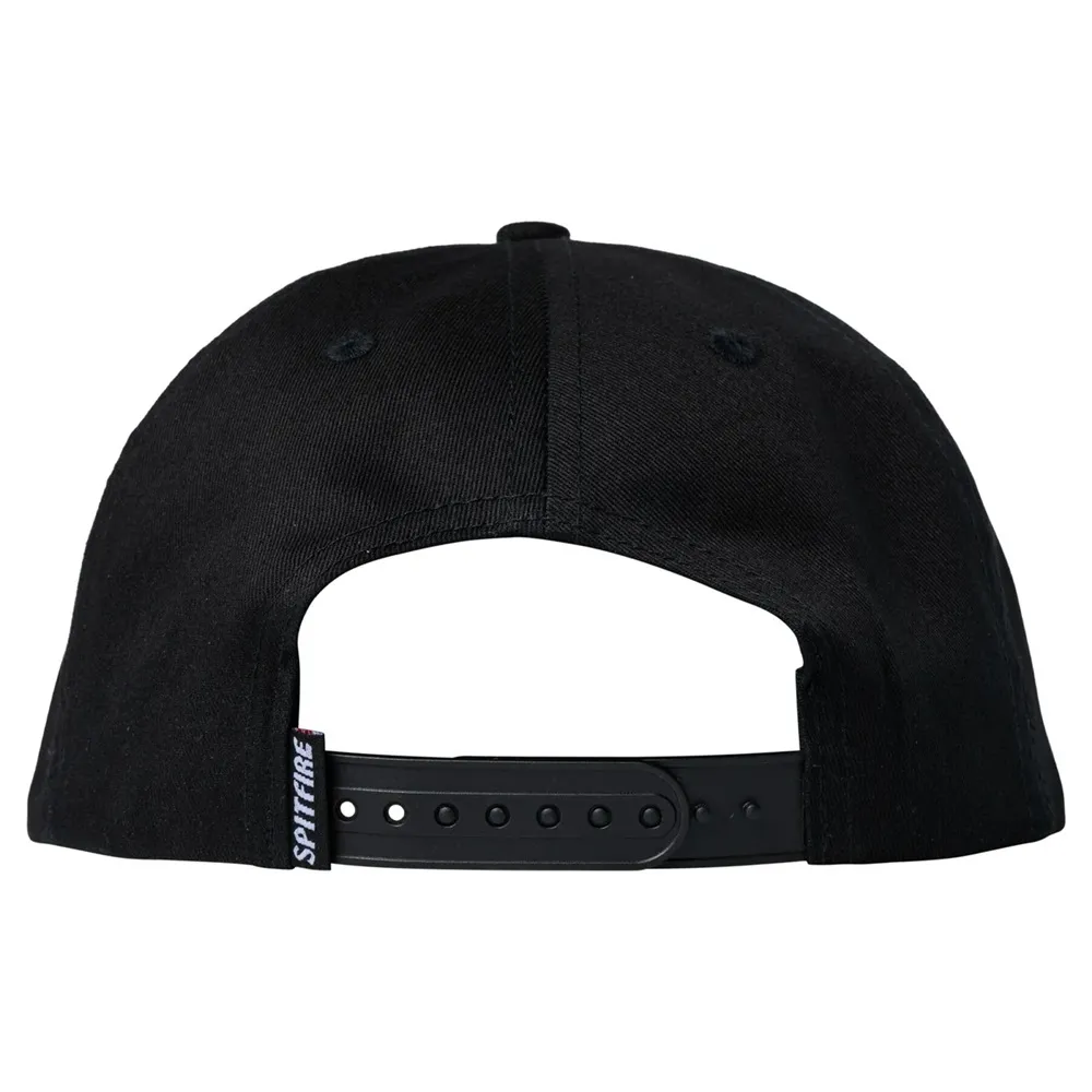 Spitfire Charred Remains Black Snapback Hat