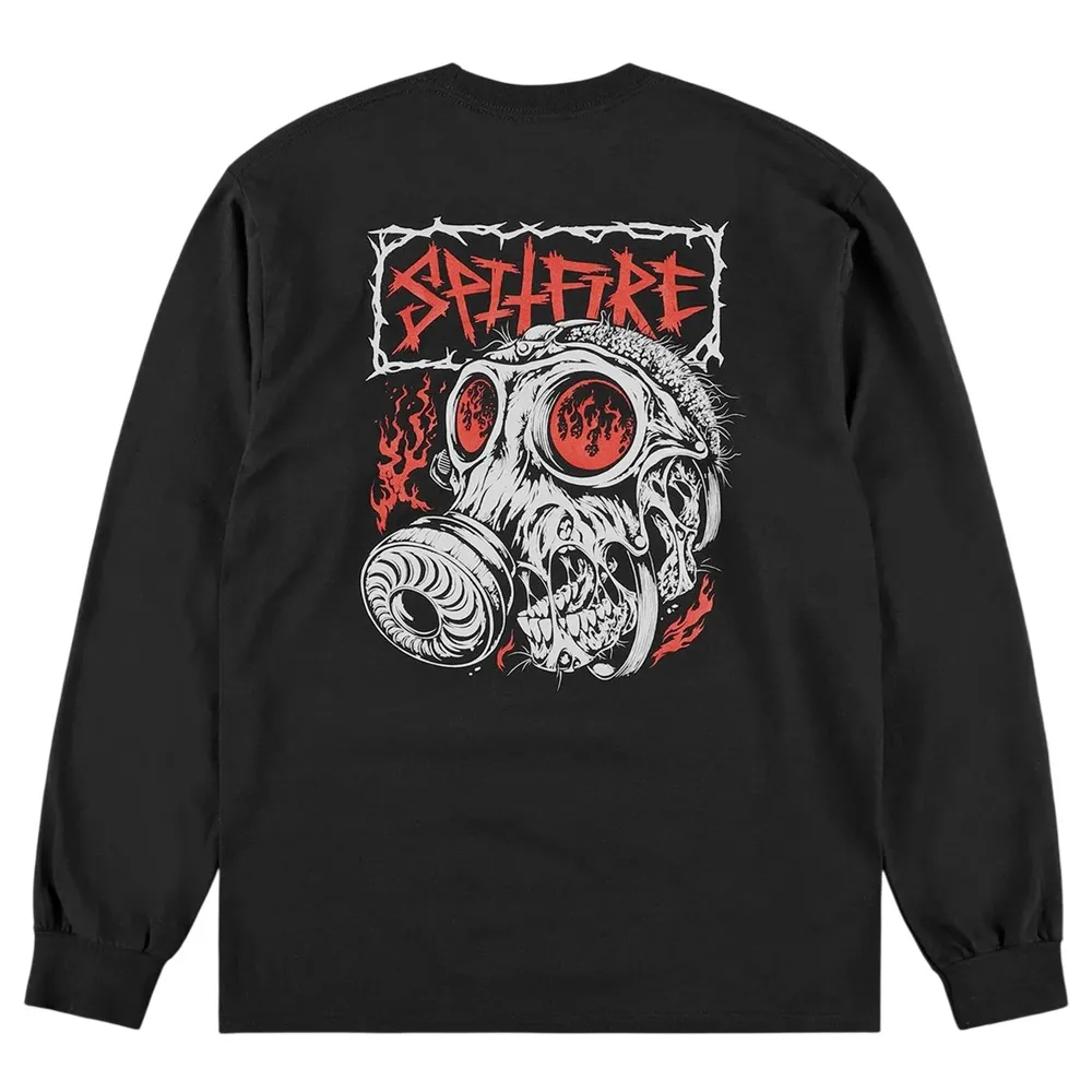 Spitfire Gasmask Black Long Sleeve Shirt