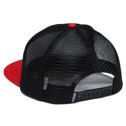 Spitfire Old E Drop Black Red Trucker Hat