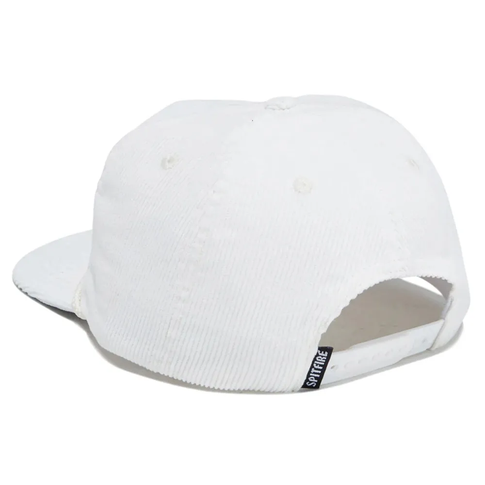 Spitfire Team Bighead Script White Snapback Hat