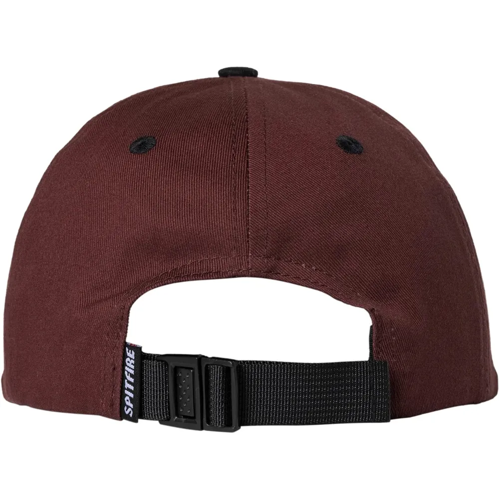 Spitfire Lil Bighead Burgundy Black Snapback Hat