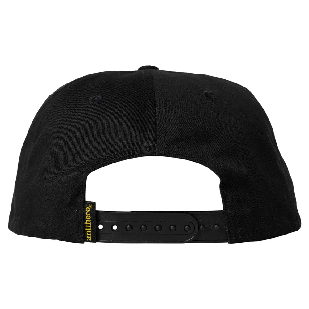 Anti Hero Basic Eagle Black Gold Snapback Hat